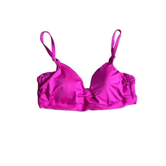 Victoria’s Secret  underwire Barbie, pink gold  accent strappy back bikini top s - Picture 1 of 6